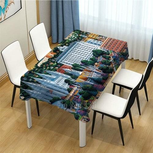 Salt Lake City Art Design Pattern Tablecloth Dinning Decor