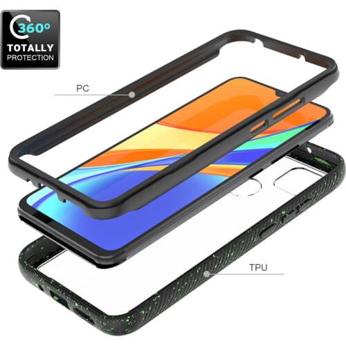 Double protection case for Xiaomi Redmi 9A Redmi 9C Case Hybrid Hard Phone Cover For Xiaomi Redmi 9