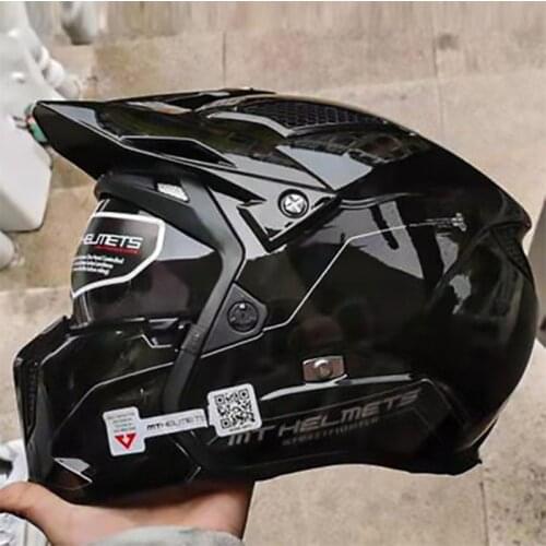 Gloss Black Streetfighter Full Face Racing Motorcycle Helmet Modular Removable Chin Casco Moto High Quality Motocross Helmet ECE