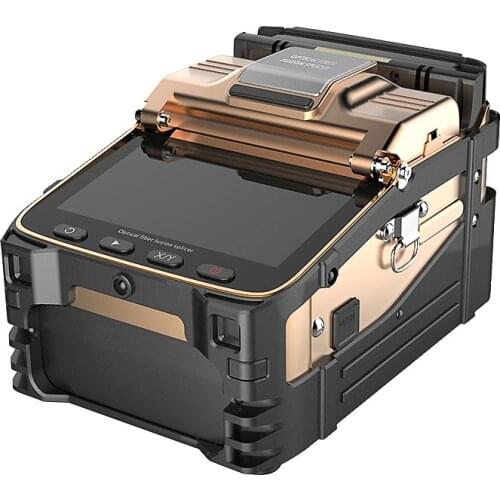 Fiber Optic Cable Fusion Splicing Tool SM MM Fiber Cleaver FTTH Automatic Intelligent Optical Wire Stripper Splicer Equipment