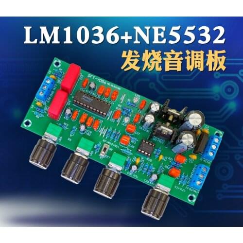 Components Hi Fidelity Digital Tuning LM1036 N+NE5532 Preamplifier, Pre Grade Fever Dial