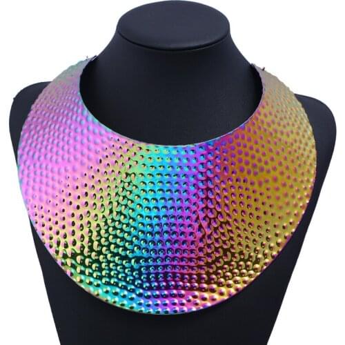 LZHLQ Brand Punk Choker Necklace For Women Fashion Jewelry Big Large Necklace Girl Statement Collier Bijoux Luxury Accessories