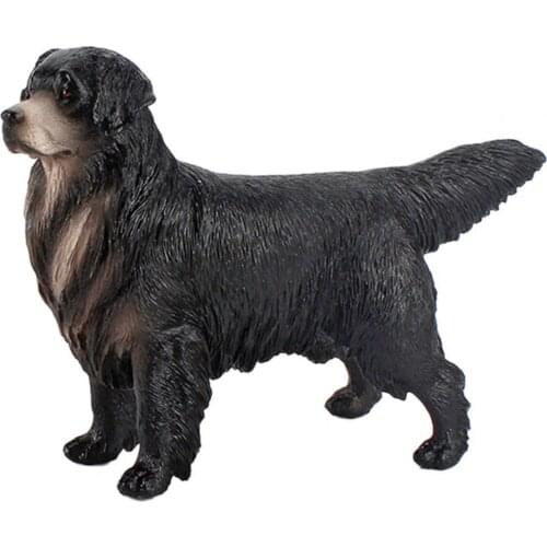 Dog Model Miniature Internal Solid PVC Simulation Dog Model Ornament for Kids Toy