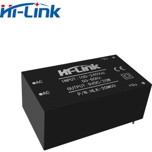 Free shipping Iot smart home used power module 20W 9V dc output isolatedstep-down hlk-20m09