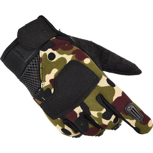 Mens (Tactical Army) Cycling Gloves Full Finger Winter Warm Bike Gloves Camping Hiking Outdoor Sports Anti-slip Glove