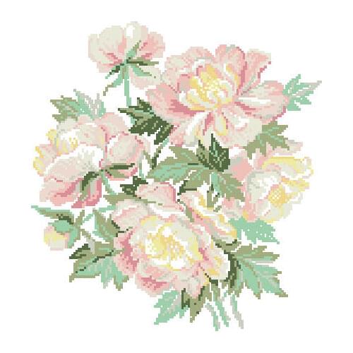 Cross stitch Handmade 14CT Counted Canvas DIY,Cross-stitch kits,Embroidery Riolis 431 Peony 35-37