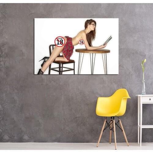 Sexy School Girl Photo Wall Art Posters HD Modern Canvas Paintings Wall Pictures for Living Room Decor