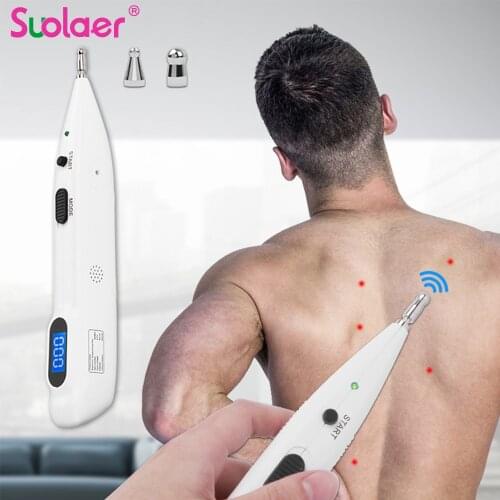 NEW Electronic Acupuncture Pen USB Rechargeable Meridian Massage Pen Therapy Machine Massager for Full Body Pain Relief Tool