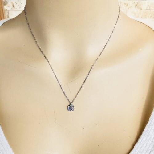 Rotary Lines 925 Sterling Silver Necklace Women Girls Gift Jewelry Accessories Fashion Handmade Elegant Chain