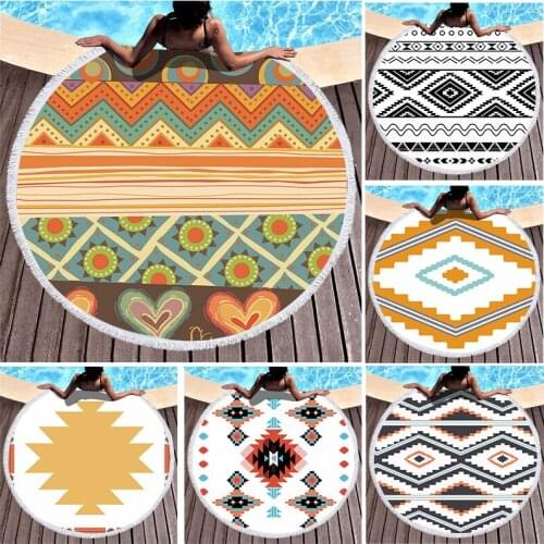 Geometric striped flowers Beach towel large beach towels miraculous For home towel microfiber towel beach towel Bath towels spa