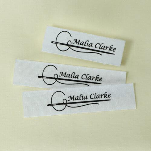 Custom Sewing labels / Brand labels, Custom Clothing Tags, Cotton Ribbon label, Name label (FR045)