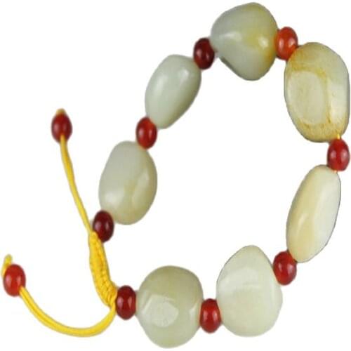 Xinjiang Hetian Jade Seed Bracelet Carving Bracelet