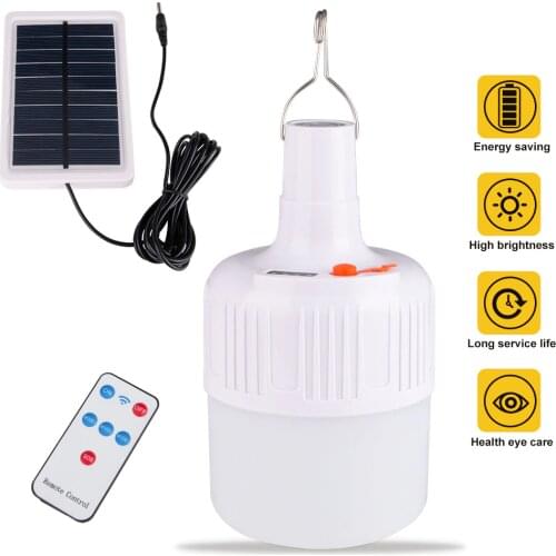Outdoor Camping Emergency Lamp Energy Saving Solar Rechargeable Mobile Lighting LED Bulb Lamp Camping Lights