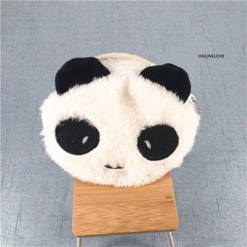 2sizes, Panda Plush Coin Bag , Gift Coin Purse Wallet , Plush Coin Case Pouch BAG Case Holder