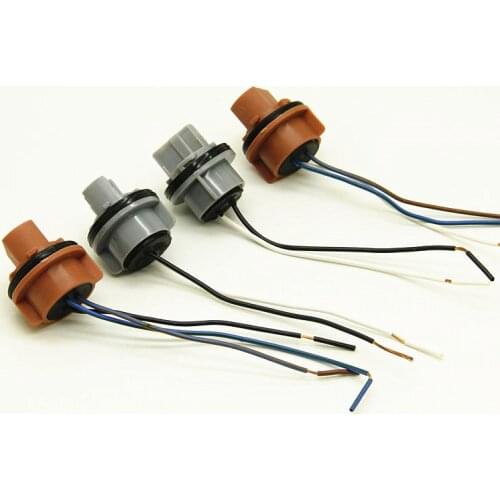 2pcs T20 7440 7443 LED bulb holder LED socket adapter connector LED parking side light lamp Wiring Harness adaptor Socket