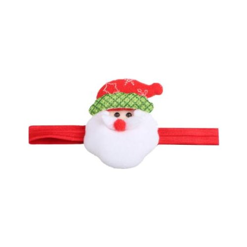 20pcs 2017 New Wholesale Santa Cartoon Elastic Hair band para Bebe Turban Christmas Headbands Girls Headwear Hair Accessories