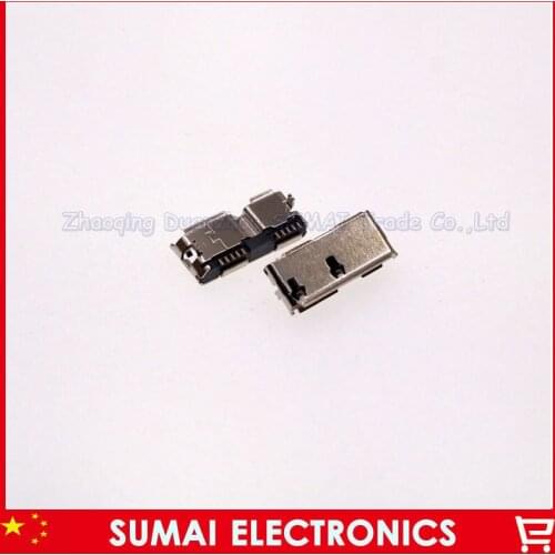24pcs/lot Micro USB 3.0 10P female socket DIP for phone/Mobile hard disk accessories Free shipping
