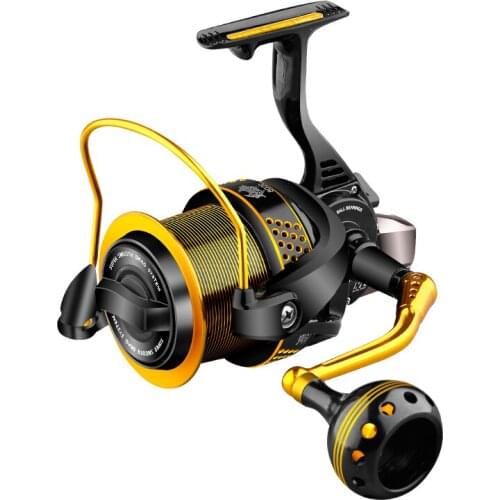 7 Ball Bearings Fishing Reel 8000s 10000s 12000s Metal Spool Spinning Reel De Pesca 3.91 High Speed Distrant Reel Fishing Tools