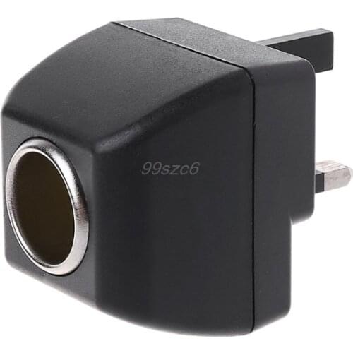 UK Plug 220V AC Power to 12V DC Car Cigarette Lighter Converter Supply Adapter Automobiles Cables Adapters & Sockets