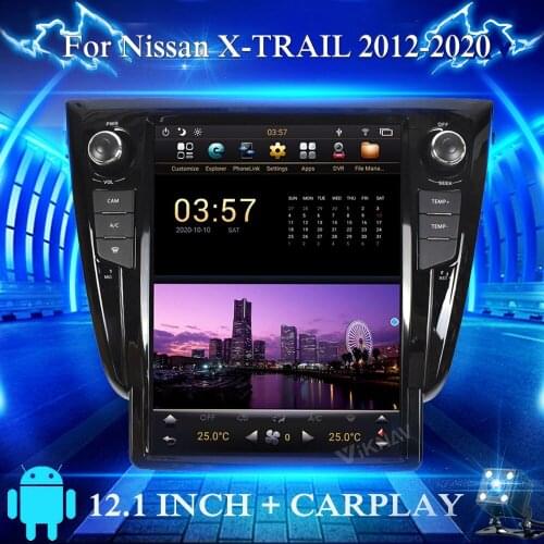 Car radio For Nissan x-trail 2013-2021 android stereo receiver multimedia player carplay GPS Navigation head unit tape recorder