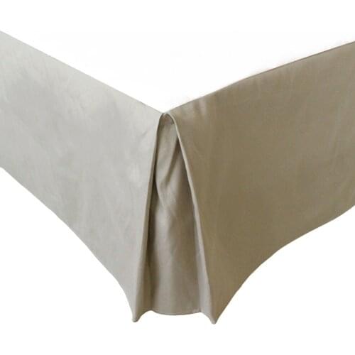 Free shipping Hotel Bed Skirt 5 Colors Thick Poly/Cotton Canvas Bed Skirt for King/Queen Size Bed With 14" Drop Hotel Line
