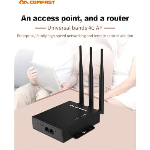 Comfast CF-E7 Outdoor 2.4G LTE Wireless AP WiFi Router Plug and Play 4G SIM Card Waterproof Wireless Router with 35dBi Antennas