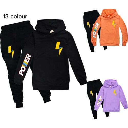 CottonBaby Boys Girls Hooded Clothing Set Kids Jacket Coat Pants Suit for Sports Suits Tracksuits Toddler Children Clothes Set