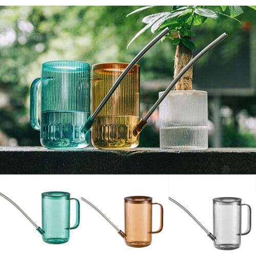 Translucent Plant Watering Can Long-Mouth Design Planting Flower Watering Pots Gardening Supplies Indoor Outdoor JDH88