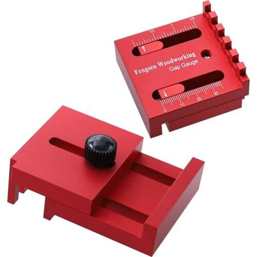 Woodworking Gap Measuring Gauge Ruler Aluminum Alloy Depth Line Ruler Measuring Ruler