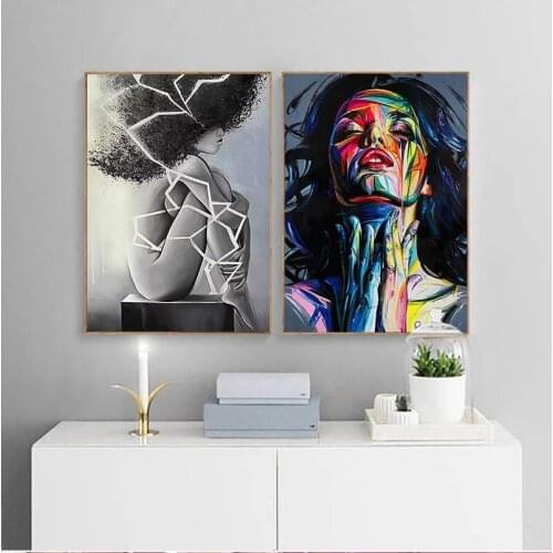 Painting No Frame African Wall Art Single Paintings For Living Room Wall Canvas Modern house High-quality and Prints