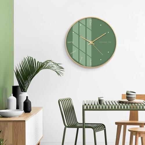 Round Wall Clock Quartz Silent Nordic Art Clock Decoration Modern Minimalist Wall Clock Living Room Personality Creative Fashion