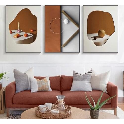 Minimalist Nordic Abstract Posters and Prints Modern Geometric Canvas Wall Art Painting Picture for Living Room Home Decoration