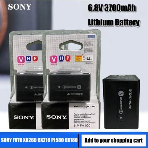 Original Sony NP-FV100 NPFV100 NP FV100 FV30 FV50 FV70 FP50 FP90 FP91 FH50 FH70 FH60 FH100 HDR-CX170 HDR-CX300 CX170