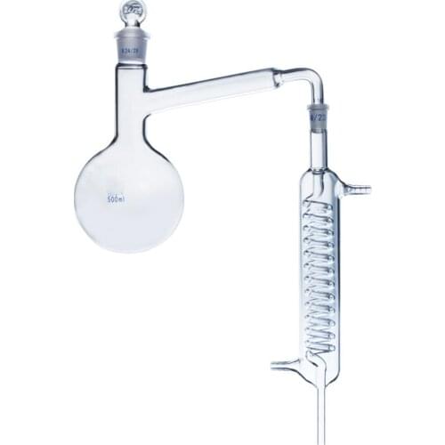 Excellent Quality 250ml Distillation Apparatus Lab Glassware Kit DIY Distillation Kit Lab Supplies