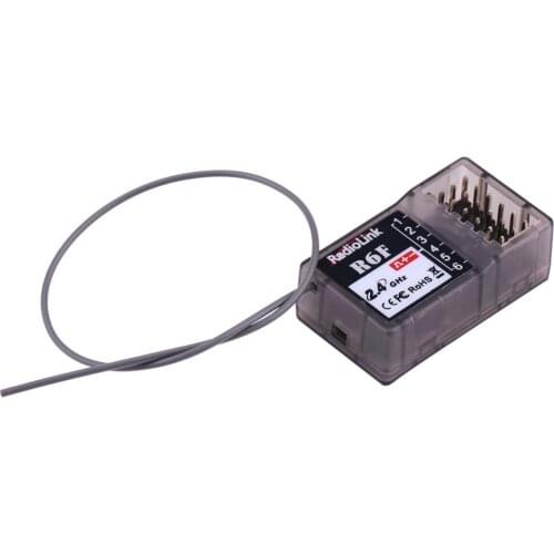 RadioLink R6F 2.4Ghz 6CH High Quality 2018 RC Receiver Accessory For RC6GS RC4GS RC3S RC4G T8FB Transmitter Hot Sale RC Receiver