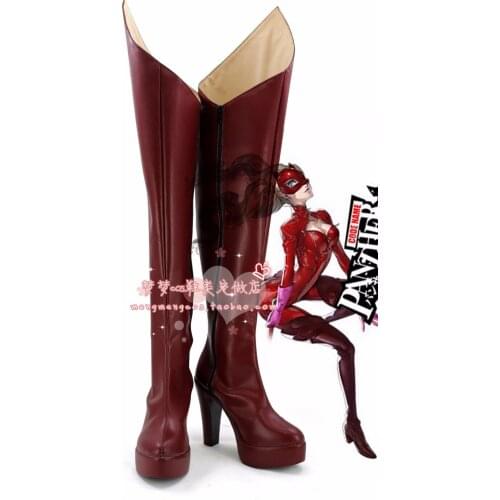 Shin Megami Tensei: Persona 5 Anne Takamaki cosplay shoes Boots Custom Made 3604