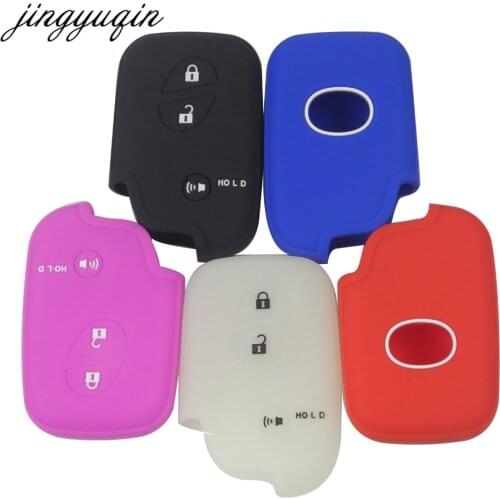 Jingyuqin Silicone Protection Case for Lexus CT200h ES 300h IS250 GX400 RX270 RX450h RX350 LX570 Key Cover Luminious Optional