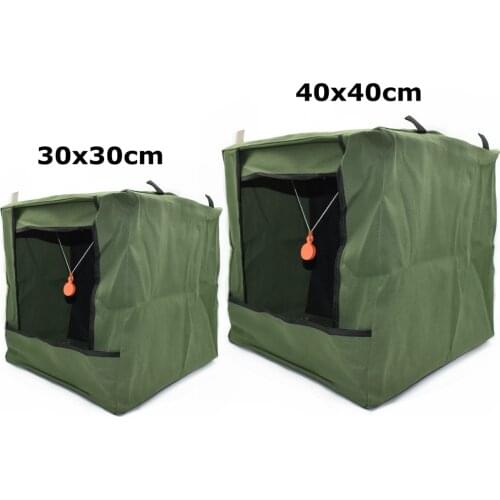 Shooting Reset Target Box Hunting Airsoft Collapsible Target Tent Trap Slingshot BB Trap Net Game Target Holder Case for Outdoor
