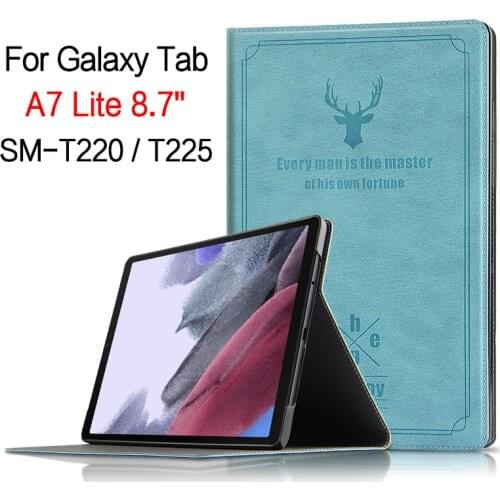 Smart Case For Samsung Galaxy Tab A7 Lite 8.7 inch 2021 SM-T220 SM-T225 Tablet Flip Stand Leather Cover Protective Case Shell