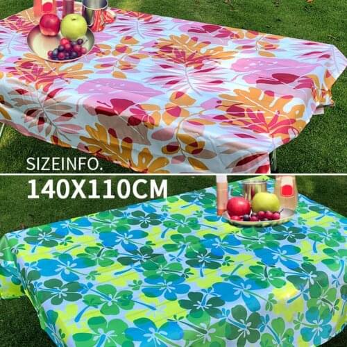 Nordic style flower printing waterproof tablecloth multifunctional portable outdoor picnic table cloth coffee table cover