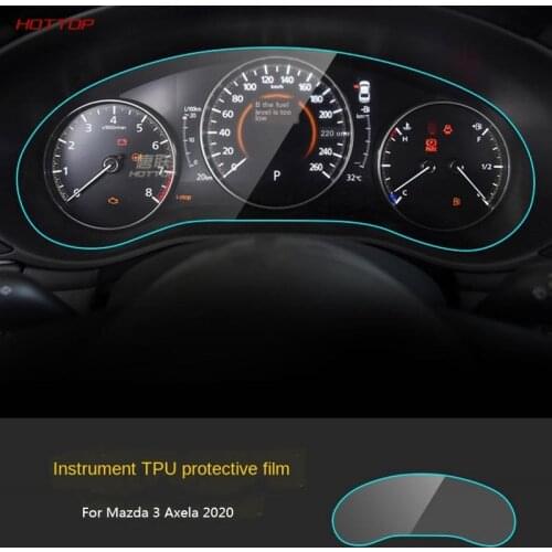 For Mazda 3 Axela 2020 Interior Car Instrument Panel Screen Protector Car Dashboard Protective TPU Film Accessories
