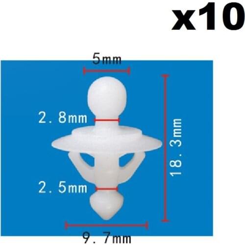 10pcs For VOLVO OEM 08-13 C30 Quarter Panel-Fender Liner Clip 30698669