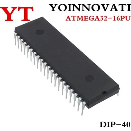 10pcs/lot ATMEGA32-16PU ATMEGA32 MCU 8BIT 32KB FLASH DIP-40 IC
