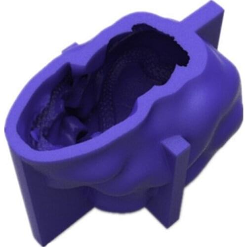 3D Snake Skull Decorations Epoxy Resin Mold Ornaments Casting Silicone Mould DIY Crafts Plaster Candle Making Tool