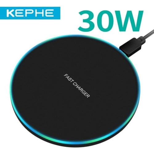 30W qi Wireless Charger for iPhone 11 X XR XS 8 fast wirless Charging for Samsung Xiaomi Huawei OPPO phone Qi charger wireless