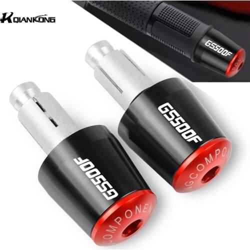 CNC Aluminum Motorcycle Handle Hand Bar Ends Handlebar Grips End For Suzuki GS500F 2003 2004 2005 2006 2007 2008 2009 GS500 F