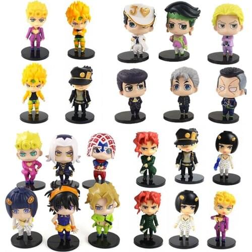 JoJos Bizarre Adventure Golden Wind Giorno Giovanna Bruno Bucciarati Guido Leone Abbacchio Misuta Action Figures Toys