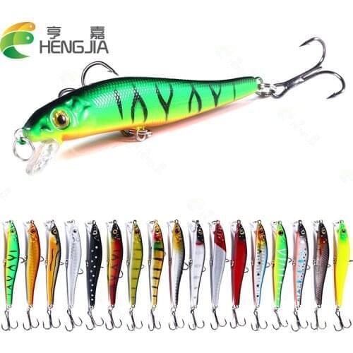 HENGJIA 1pcs 8.5cm 6g Deep Diving Jerkbait Artificial Hard Bait Fishing Wobblers Minnow Lure for Bass Pike Carp Fishing Tackle