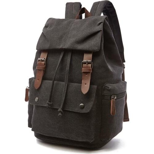 Unisex New canvas bag Backpack computer bag Korean style trendy bag Backpack student bag Travel backpack