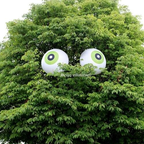 Custom Made 2 Meters Inflatable Eyeball For Tree Decoration / Hanging Inflated Halloween Toy Ball - BG-FWSJ09